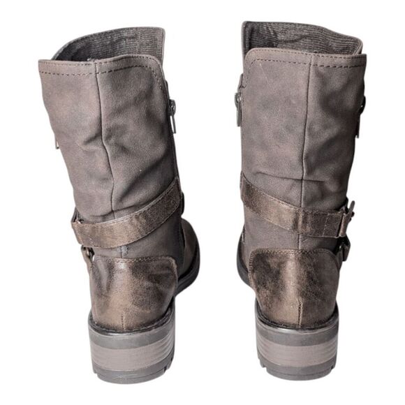 NWOB CARLOS BY CARLOS SANTANA Sawyer Brown Leather Mid Calf Boot Size 5.5 - Picture 5 of 8